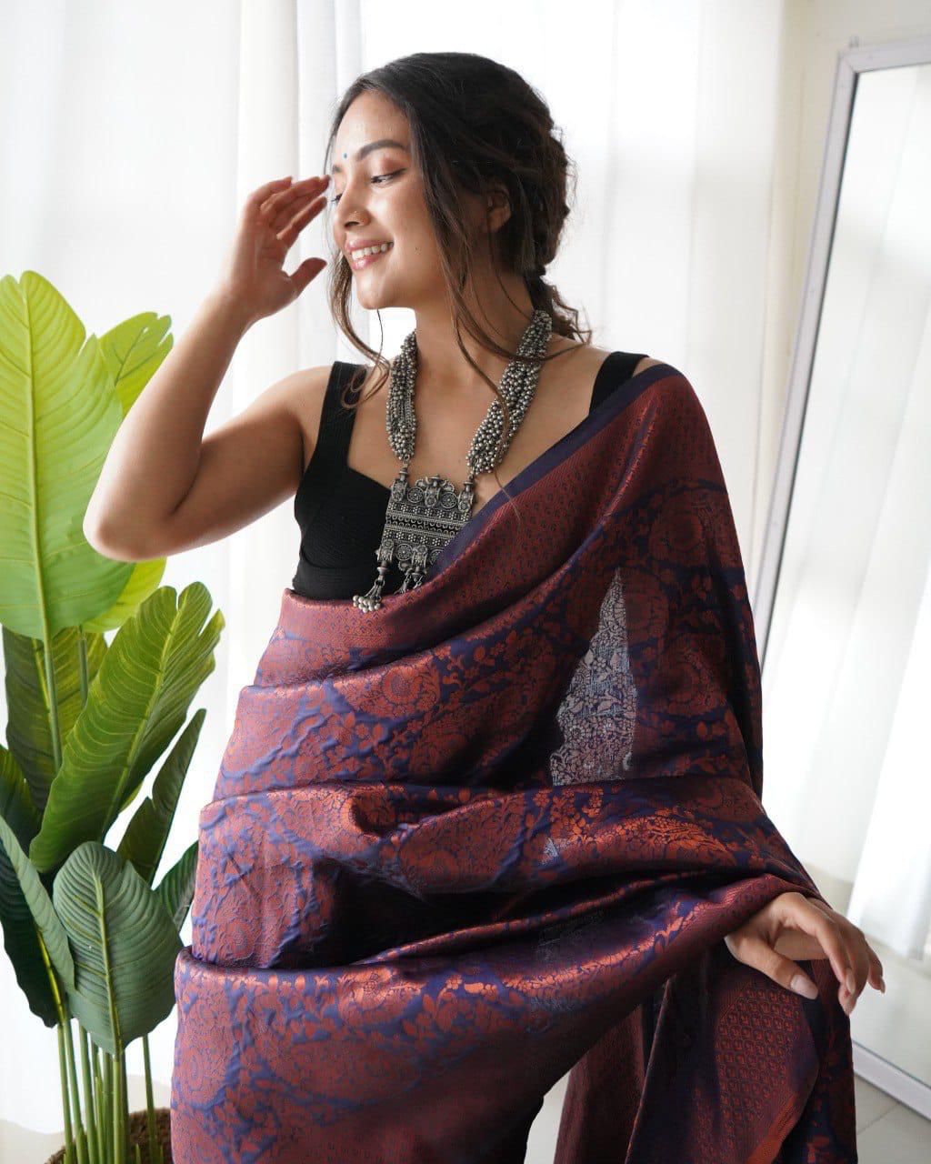Silk Saree with Zari Weaving